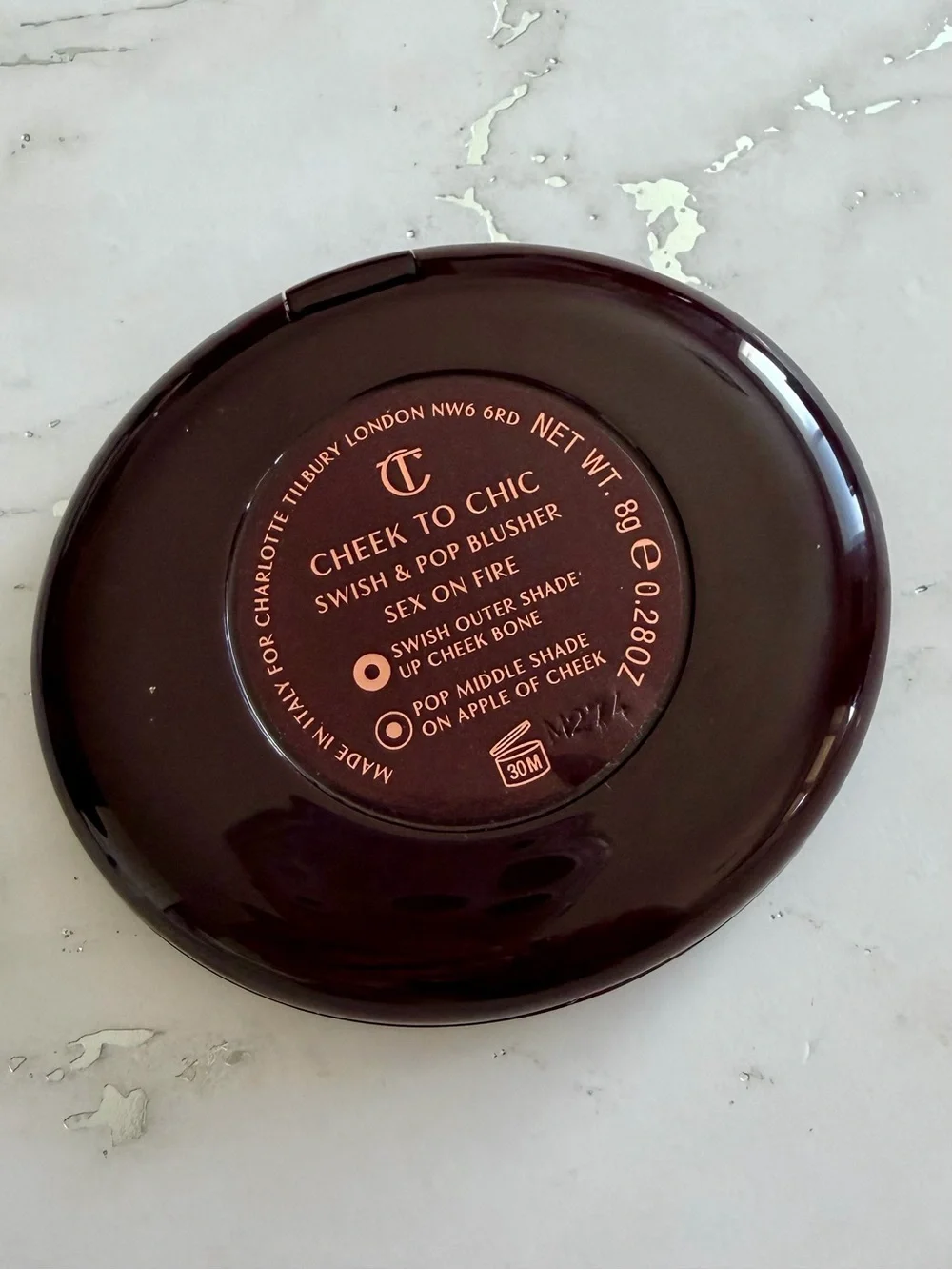 NWOB Charlotte Tilbury Cheek to Chic Blush Duo in Sex on Fire